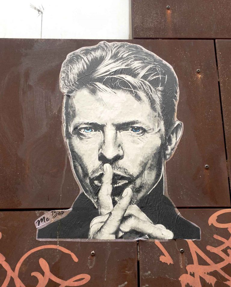 David Bowie · arte urbano de ME BES