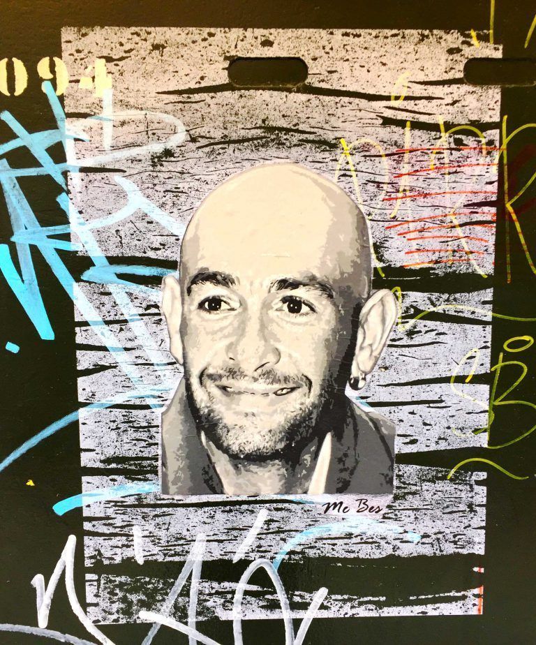 Marco Pantani · arte urbano de ME BES