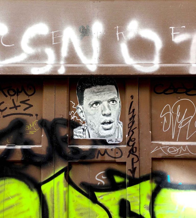 Dražen Petrović · arte urbano de ME BES en Valencia