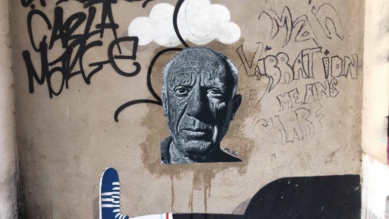 Pablo Picasso · arte urbano de ME BES en Málaga
