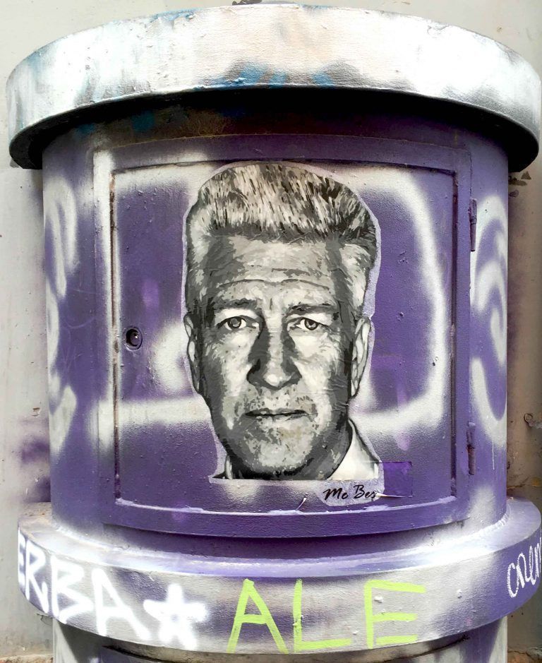 David Lynch · arte urbano de ME BES en Valencia
