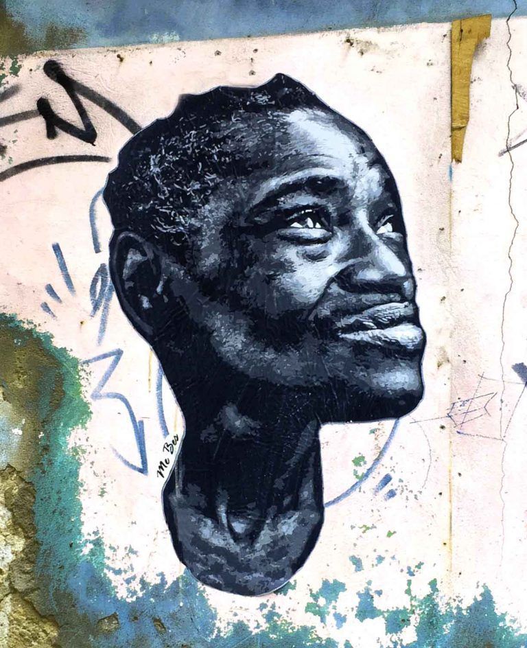 Los Olvidados III · arte urbano de ME BES en Zaragoza