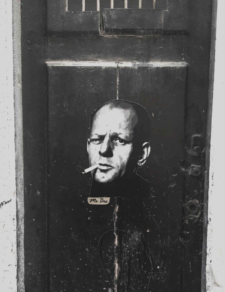 Jackson Pollock · arte urbano de ME BES en Zaragoza