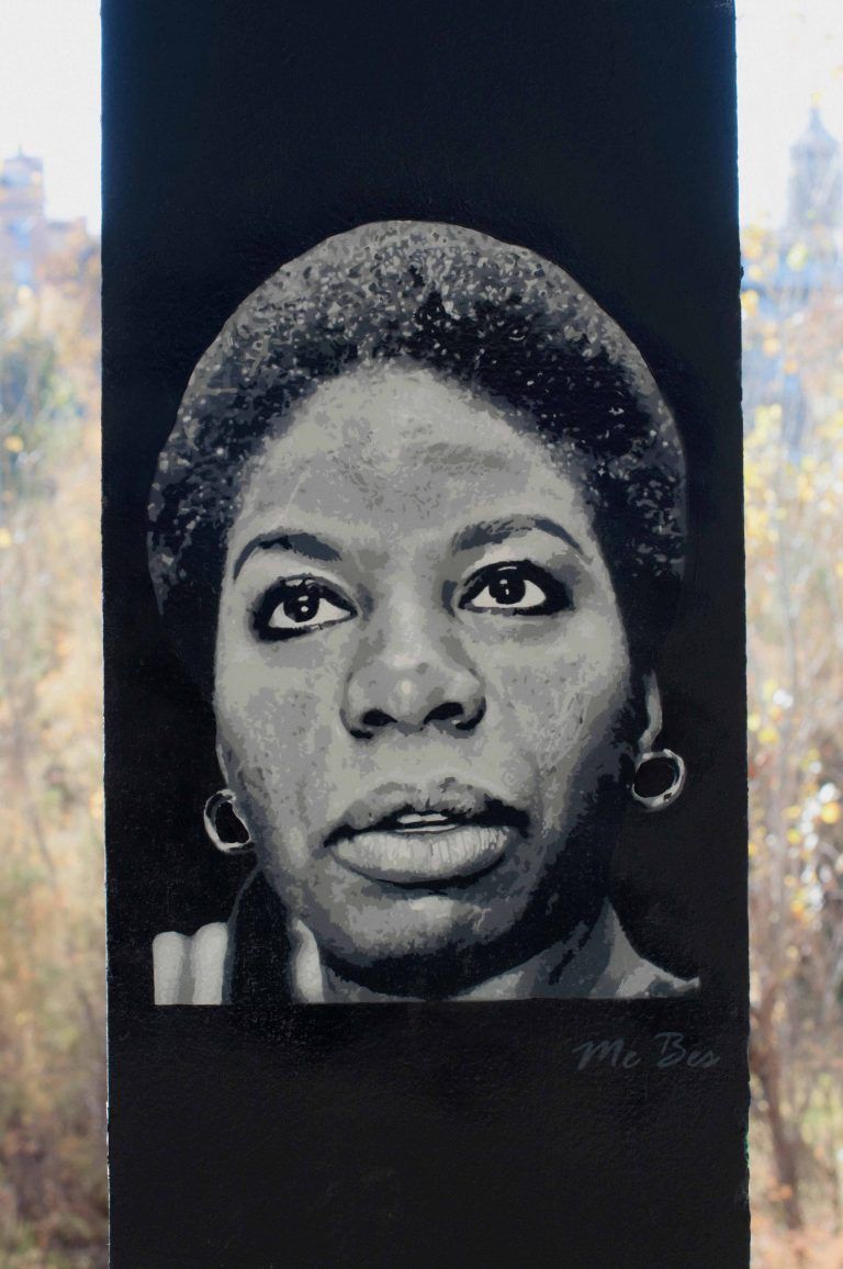 Nina Simone · arte urbano de ME BES