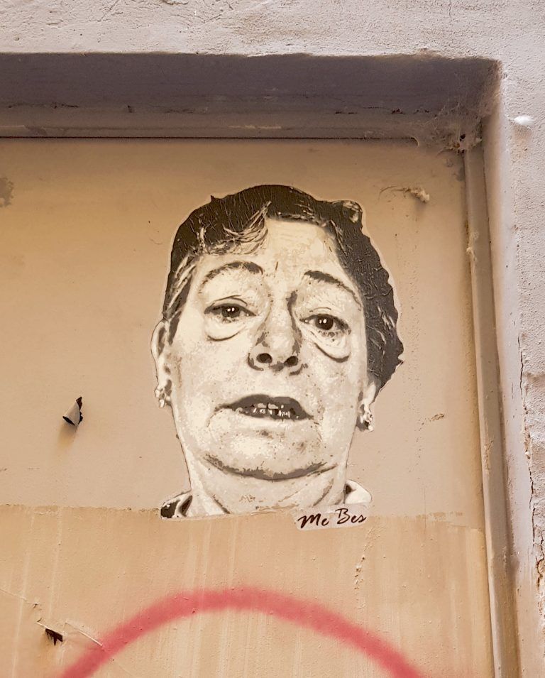 Dorothy Parker · arte urbano de ME BES